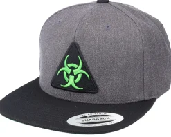 Biohazard Patch Charcoal Grey/Black Snapback - Iconic
