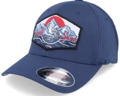 Bird & Mountains Patch Navy Flexfit - Wild Spirit