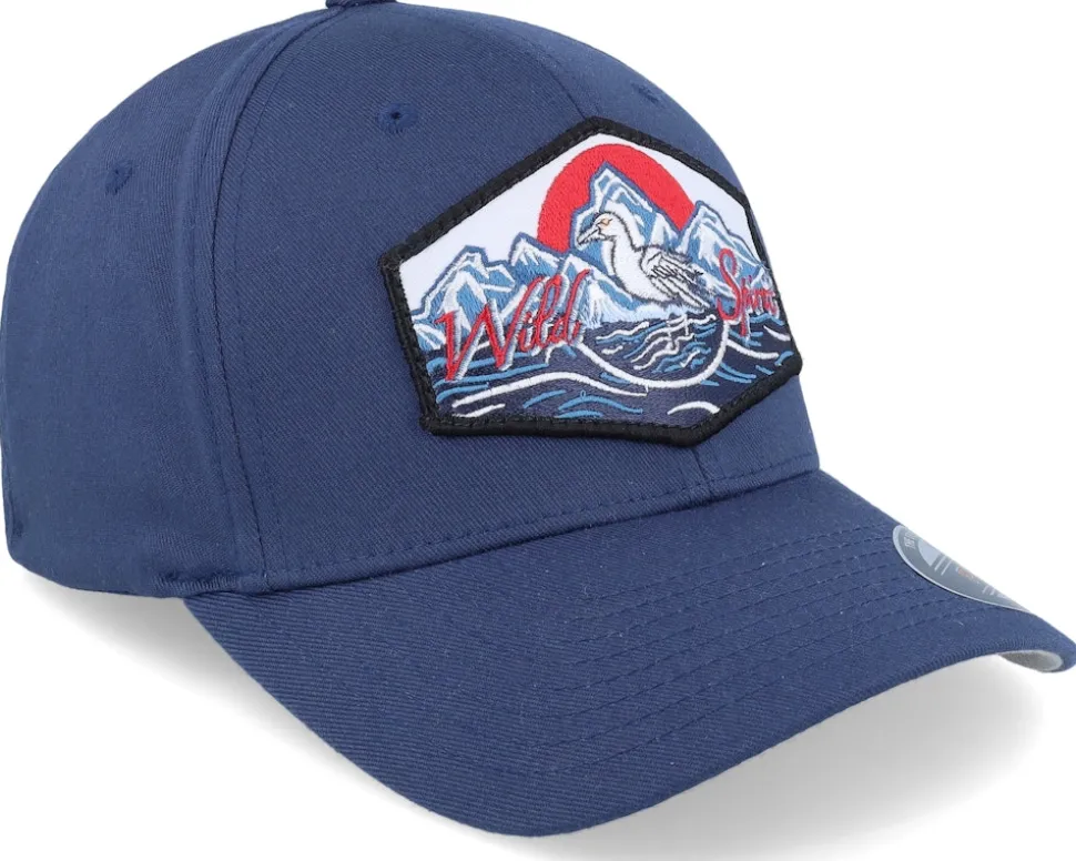 Bird & Mountains Patch Navy Flexfit - Wild Spirit
