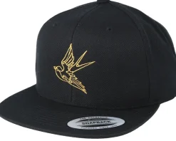 Bird Black/Gold Snapback - Tattoo Collective