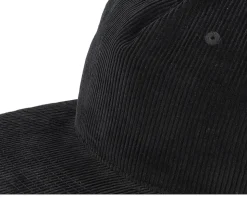 Black Cord 5-panel Halfmoon Snapback - Equip