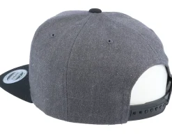 Black D20 Side Panel Charcoal/Black Snapback - Gamerz