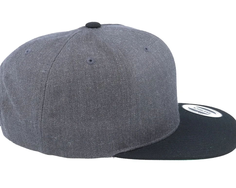 Black D20 Side Panel Charcoal/Black Snapback - Gamerz