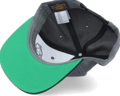 Black D20 Side Panel Charcoal/Black Snapback - Gamerz