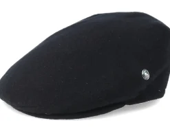 Black Earflap Flat Cap - City Sport
