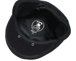 Black Earflap Flat Cap - City Sport