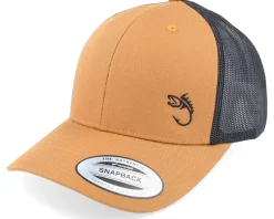 Black Fish Hook Logo Caramel/Black Trucker - Skillfish