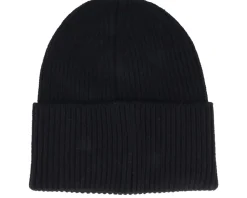 Black Oversized Cuff Blank Beanie - Beechfield