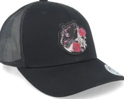 Black Panther & Roses Black Trucker - Iconic
