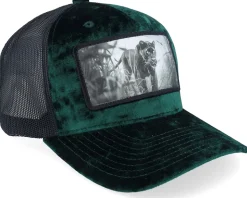 Black Panther Big Patch Velvet Green/Black Trucker - Calza Pennello