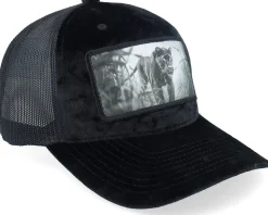 Black Panther Big Patch Velvet Black Trucker - Calza Pennello