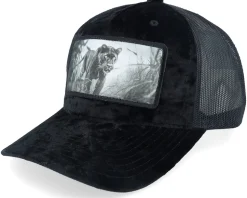 Black Panther Big Patch Velvet Navy Trucker - Calza Pennello