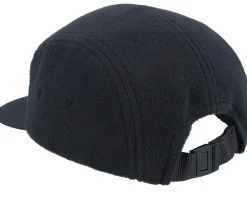 Black Recycled Fleece Camper 5-Panel - Beechfield