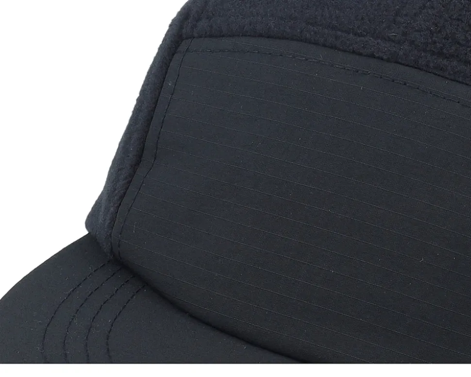 Black Recycled Fleece Camper 5-Panel - Beechfield