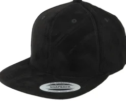 Black Suede Snapback - Yupoong