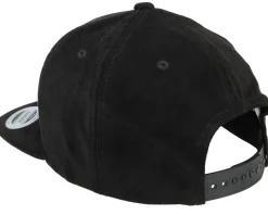 Black Suede Snapback - Yupoong