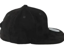 Black Suede Snapback - Yupoong