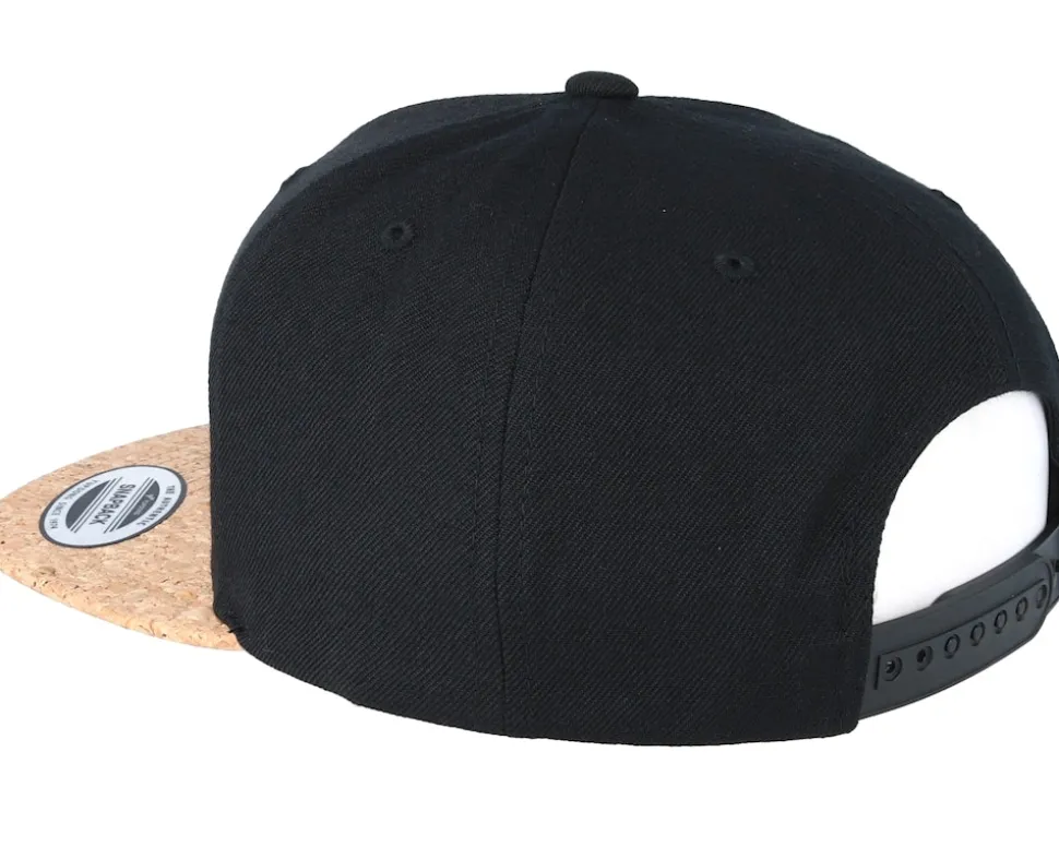Black/Cork Snapback - Yupoong