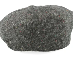 Blackheath Speckled Marl Newsboy Black Flat Cap - Jaxon & James