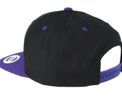 Black/Purple Snapback - Yupoong