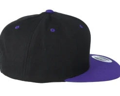 Black/Purple Snapback - Yupoong