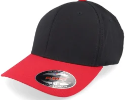 Black/Red Flexfit Wooly Combed - Flexfit