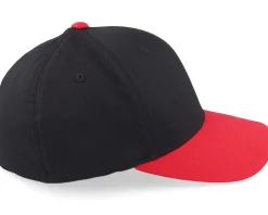 Black/Red Flexfit Wooly Combed - Flexfit