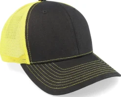 Black/Yellow Contrast Stitch Trucker - Equip