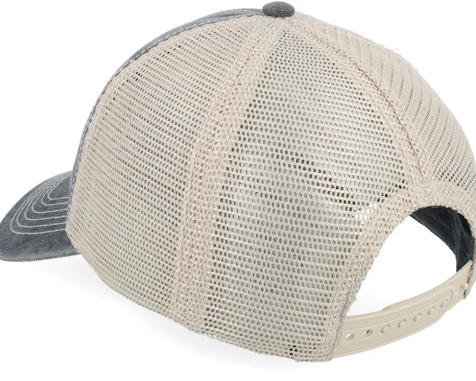 Blank Black/Stone Vintage Washed Trucker - Beechfield