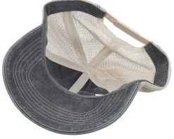 Blank Black/Stone Vintage Washed Trucker - Beechfield