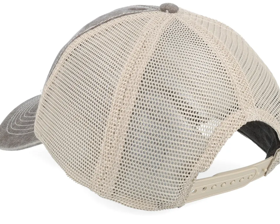 Blank Brown/Stone Vintage Washed Trucker - Beechfield