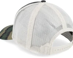 Blank Brush Twill Valin Ivory/Camouflage Trucker - American Needle