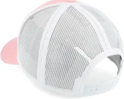 Blank Brush Twill Valin White/Light Pink Trucker - American Needle