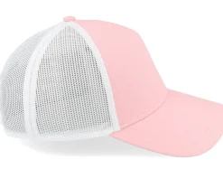 Blank Brush Twill Valin White/Light Pink Trucker - American Needle