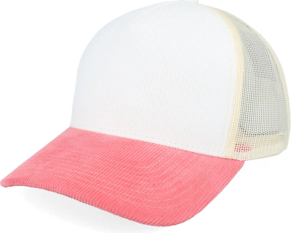 Blank Cord Off White/Stone/Pastel Pink A-Frame Trucker - Equip