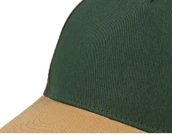 Blank Dark Green/Brown/Wheat A-frame Trucker - Equip