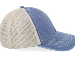 Blank Denim/Stone Vintage Washed Trucker - Beechfield