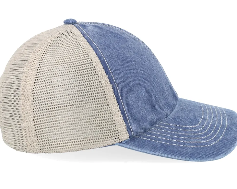 Blank Denim/Stone Vintage Washed Trucker - Beechfield