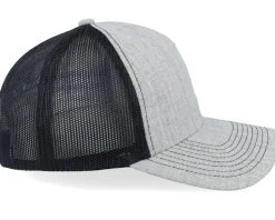 Blank Heather Grey/Black A-frame Trucker - Equip
