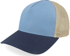 Blank Light Blue/Khaki/Navy A-frame Trucker - Equip