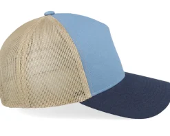 Blank Light Blue/Khaki/Navy A-frame Trucker - Equip