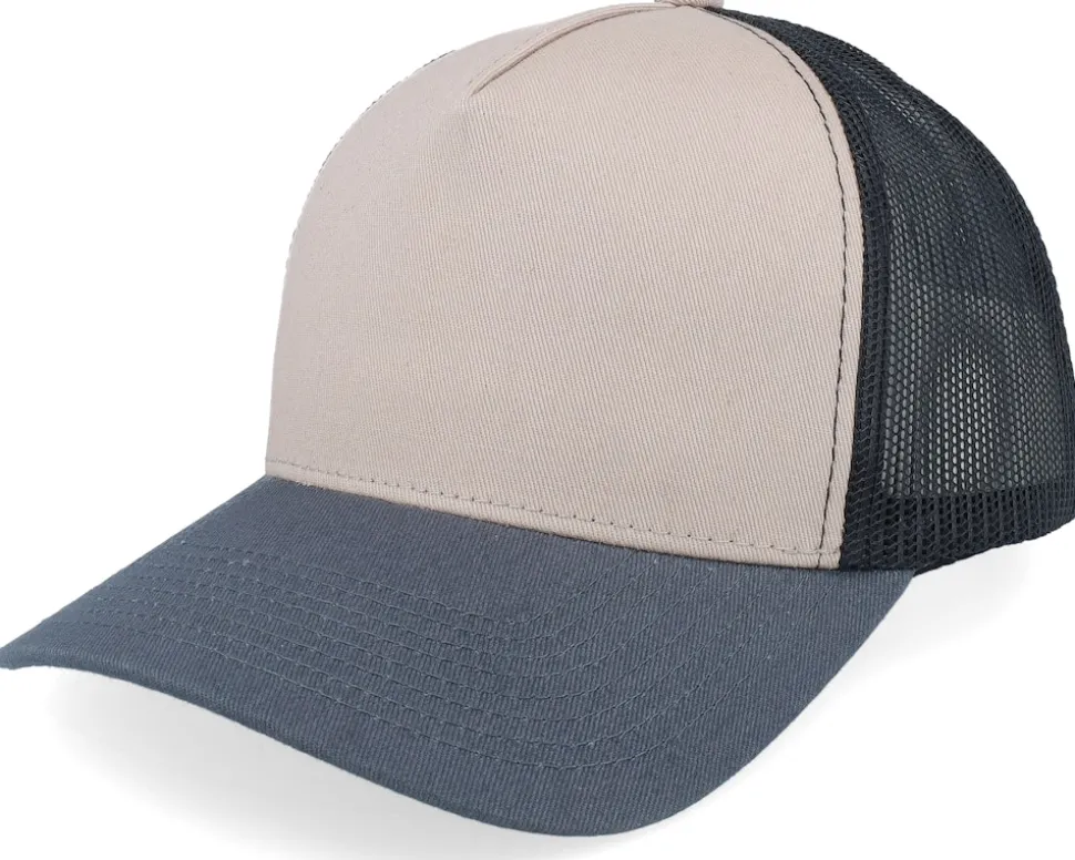 Blank Light Blue/Khaki/Navy A-frame Trucker - Equip