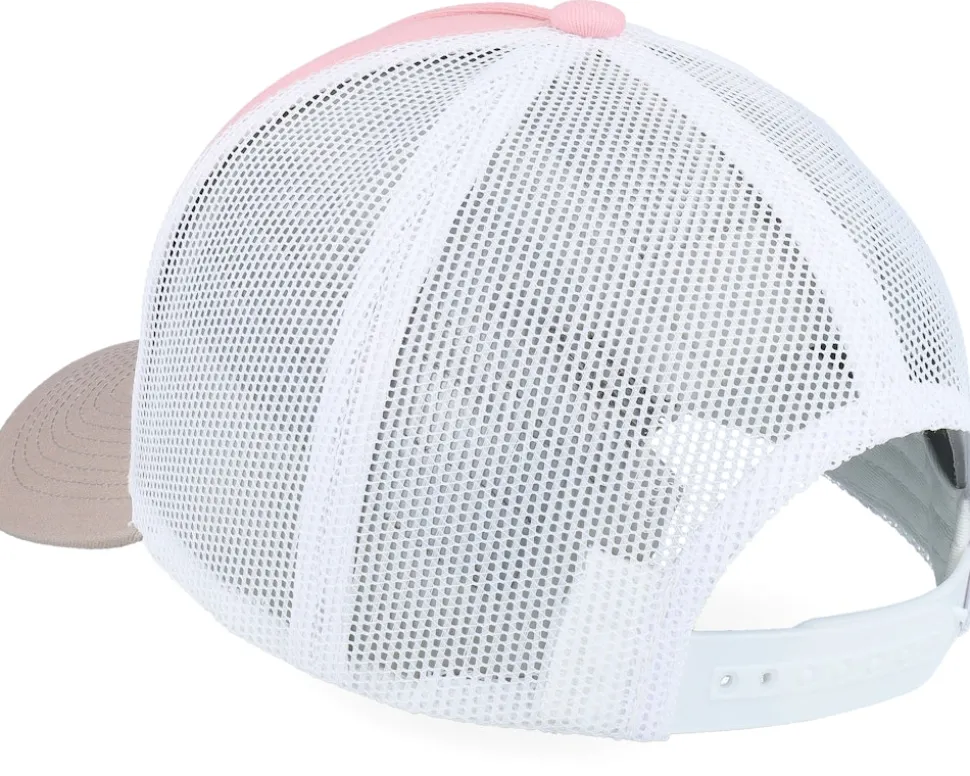 Blank Light Pink/White/Light Grey A-frame Trucker - Equip