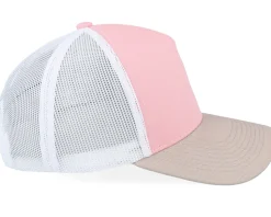 Blank Light Pink/White/Light Grey A-frame Trucker - Equip