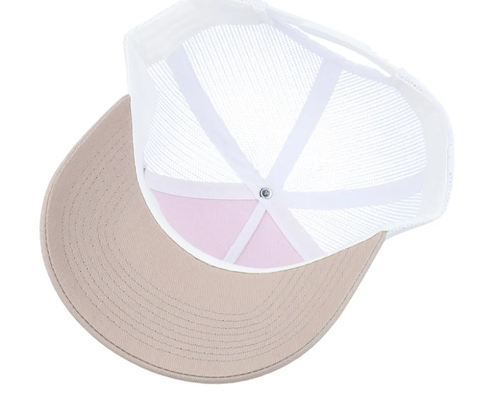 Blank Light Pink/White/Light Grey A-frame Trucker - Equip