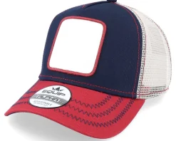 Blank Patch Navy/Red/Beige Trucker - Equip
