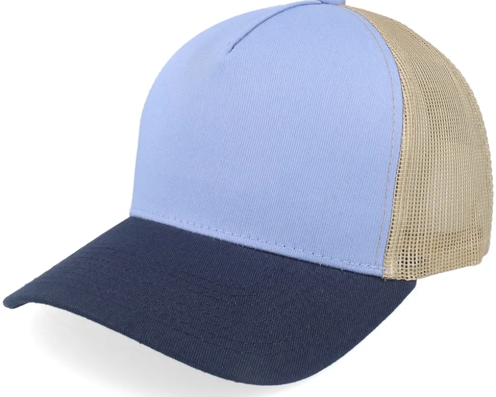 Blank Sky Blue/Khaki/Navy A-frame Trucker - Equip