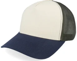 Blank Stone/Olive/Navy A-frame Trucker - Equip