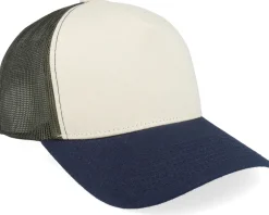 Blank Stone/Olive/Navy A-frame Trucker - Equip