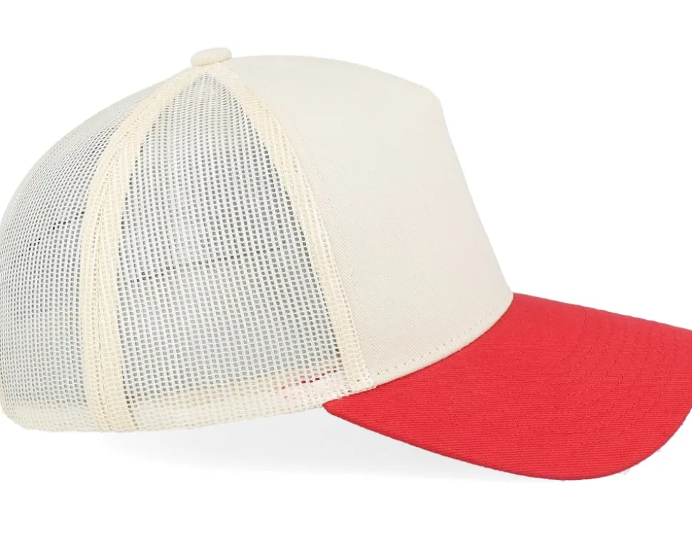 Blank Stone/Red A-frame Trucker - Equip